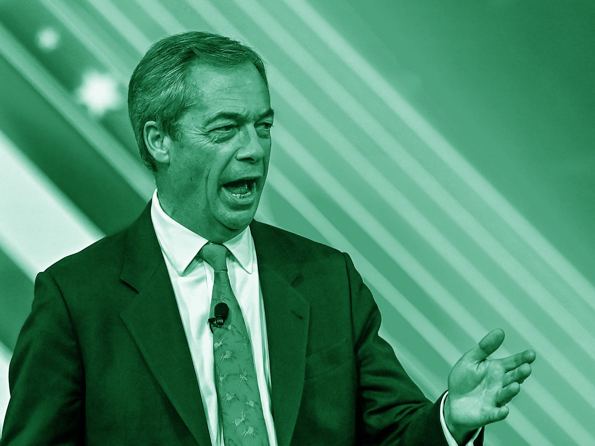 <p>Farage is now directing his anger at net zero climate policies</p>